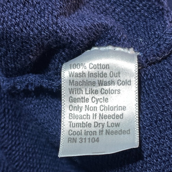 Crown & Ivy Womens Blouse Top Navy Eyelet Grandma Cottagecore Barn Coquette XL - Picture 10 of 11